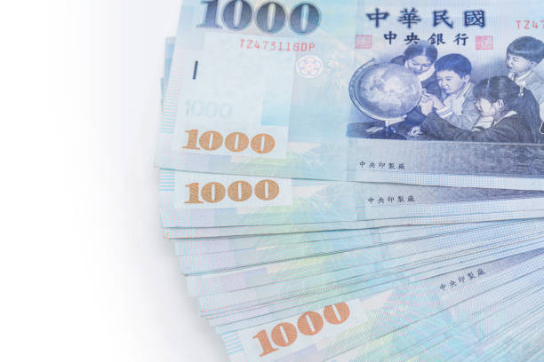 1000 New Taiwan Dollars isolated on white background