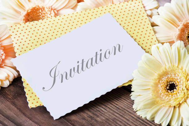 istock Invitation Card with summertime flowers 1147803755
