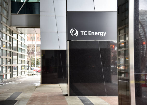 TC Energy head office with new logo stock photo