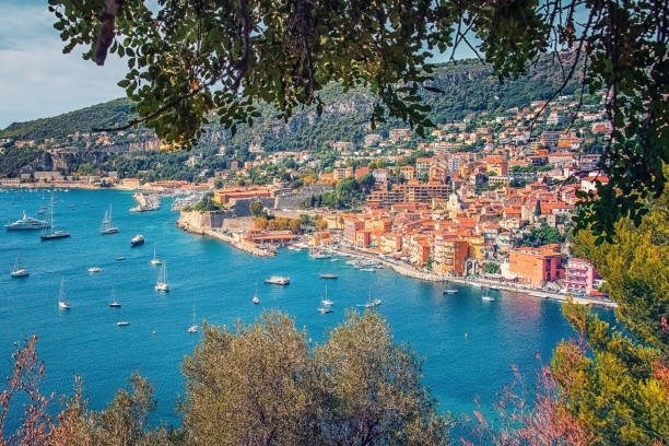 istock Villefranche on Sea in evening 1147806284