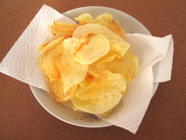 istock Homemade potato chips 1147807060