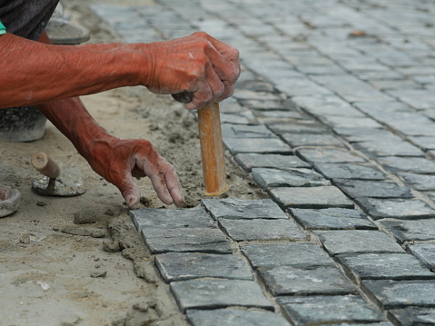 Stone Material, Street, Cobblestone, Concepts, Construction Industry