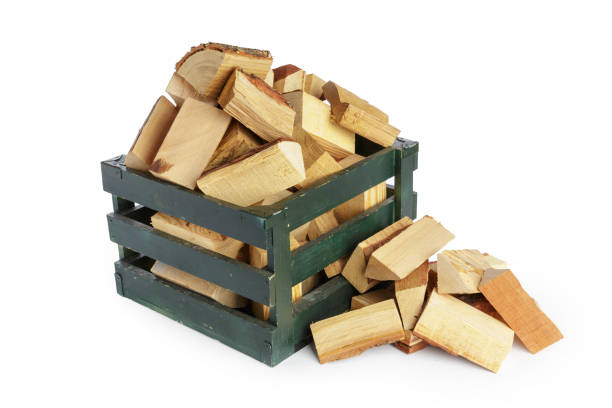 istock Pile of firewood isolated on a white background 1147810073