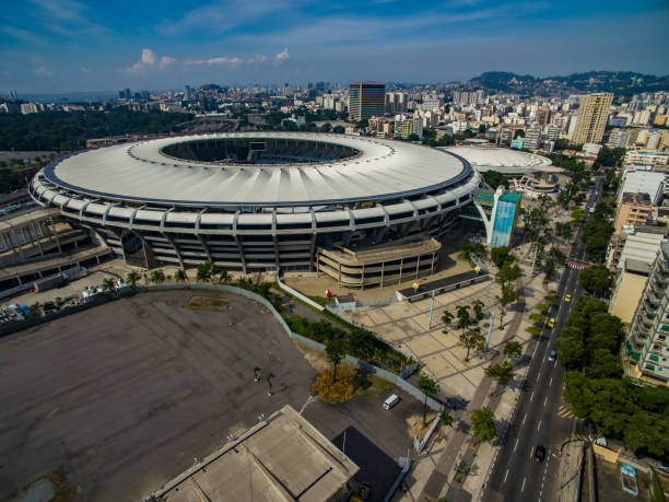 マラカナスタジアム。ブラジルのサッカー。 - maracana stadium 写真 ストックフォトと画像