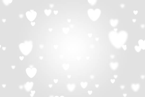 istock Heart icon bokeh on grey color background. 1147813016
