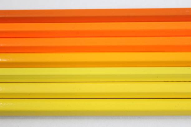istock Bright and colorful yellow orange pencil 1147813853