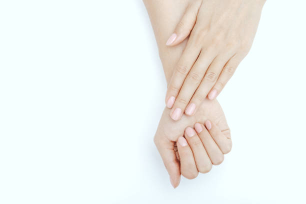 istock Natural nails, gel polish. Perfect clean manicure 1147815435
