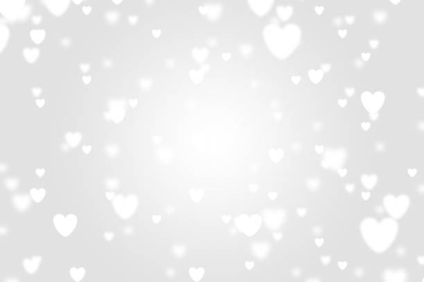 istock Heart icon bokeh on grey color background. 1147816498