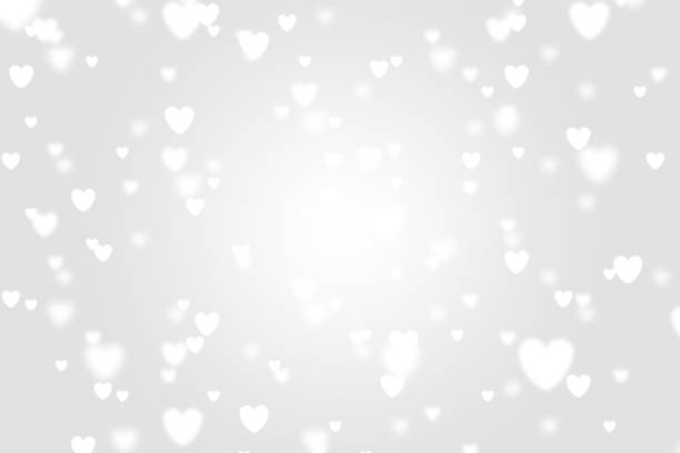 istock Heart icon bokeh on grey color background. 1147816516