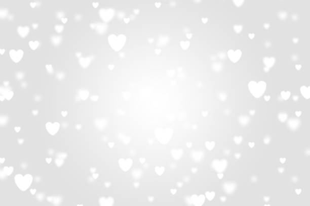 istock Heart icon bokeh on grey color background. 1147816650