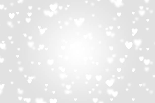 istock Heart icon bokeh on grey color background. 1147816663