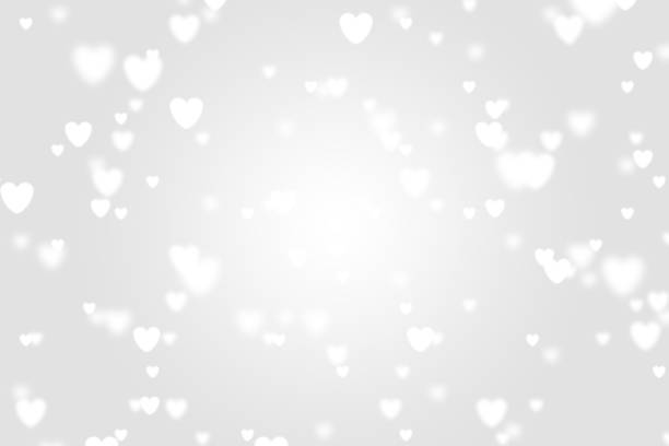 istock Heart icon bokeh on grey color background. 1147816900