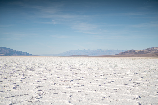 Salt flats in Death Valley national park, California, Western USA