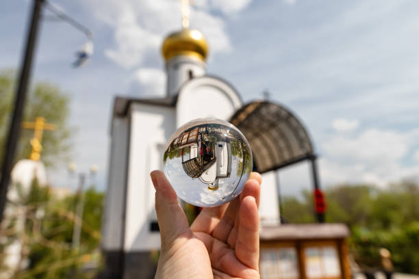istock A small Orthodox chapel with a Golden dome and crosses 1147824051