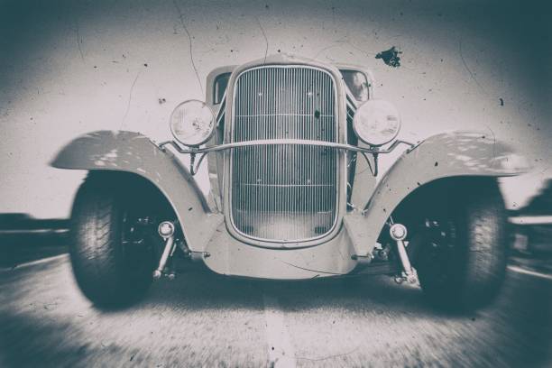 Old picture of oldtimer car