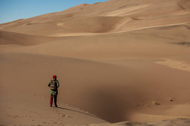 istock A tourist traveled through the desert 1147824745