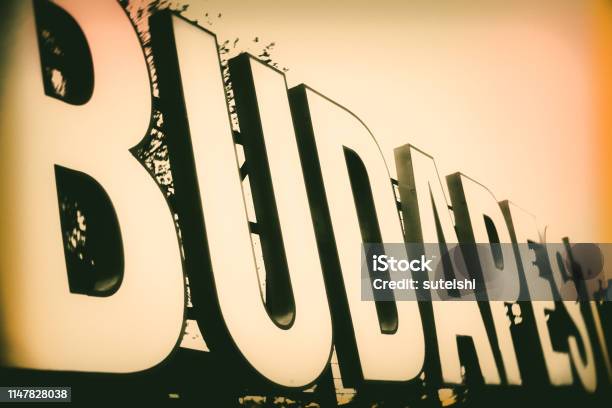 Budapest Stock Photo - Download Image Now - Abstract, Advertisement, Alphabet