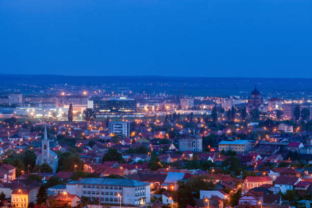 istock Panorama of Oradea at evening 1147828101
