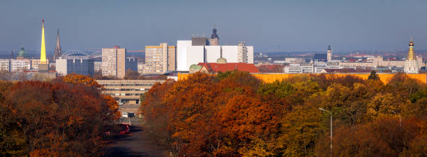 istock Panorama of Leipzig 1147828223