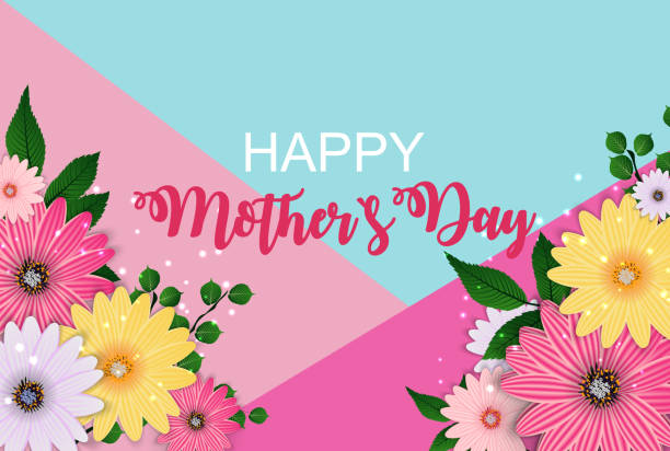 istock Happy Mother`s Day Cute Background with Flowers. Vector Illustration 1147837782