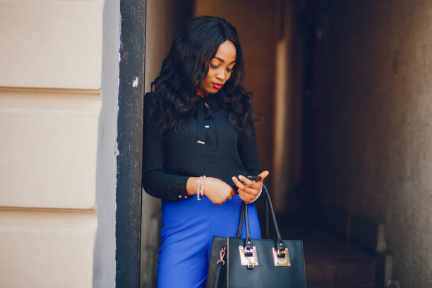 istock Black woman in a city 1147844158