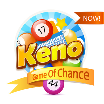 Keno Lottery Game Logo Template Isolated On White Template Isolated On White