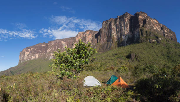 istock Camp in front of the mountain. 1147844380