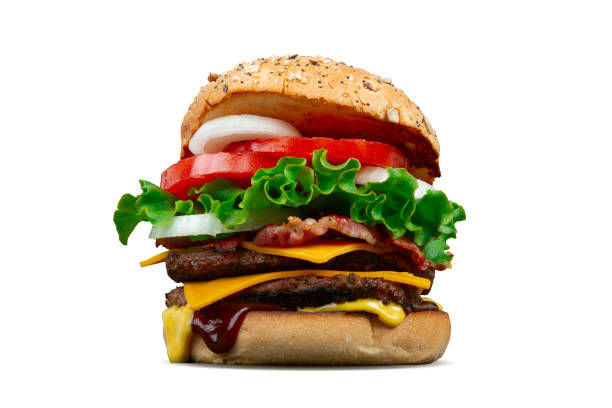 istock Big burger whith cheese and bacon 1147846634