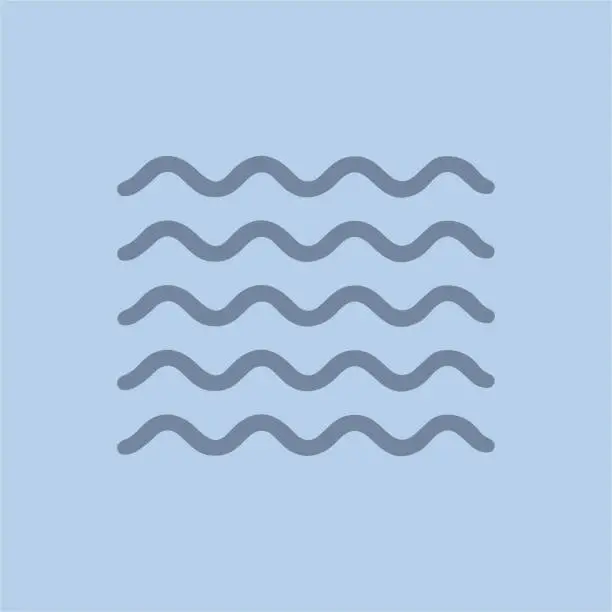 Vector illustration of Wave icon