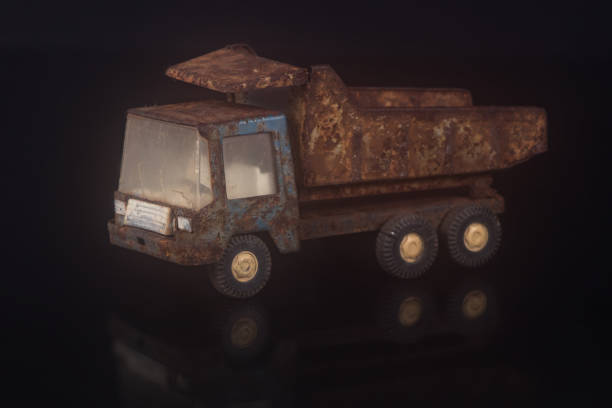 istock Old rusty truck metal toy 1147856845