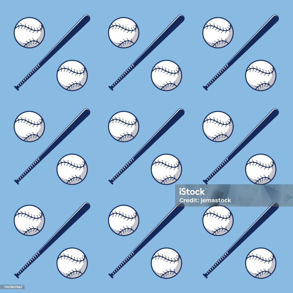 Fondo deportivo de béisbol - arte vectorial de Béisbol libre de derechos