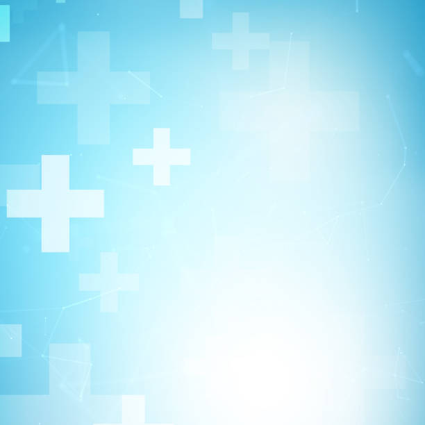 istock Abstract geometric medical cross shape medicine 1147858915