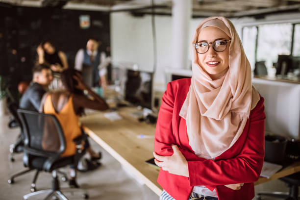 Confident Young Entrepreneur with hijab
