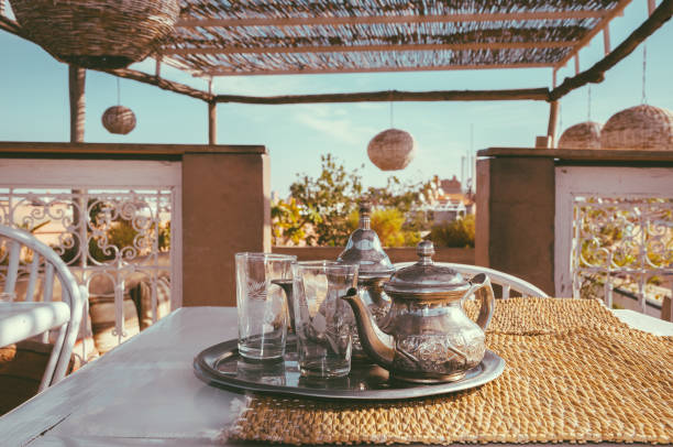 istock Traditional Moroccan mint tea in Marrakech, Morocco 1147862832