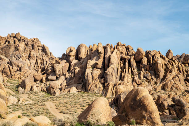 istock natural rock formations in Sierra Nevada Alabama Hills 1147868643