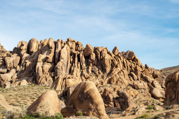 istock natural rock formations in Sierra Nevada Alabama Hills 1147868652