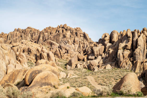 istock natural rock formations in Sierra Nevada Alabama Hills 1147868662