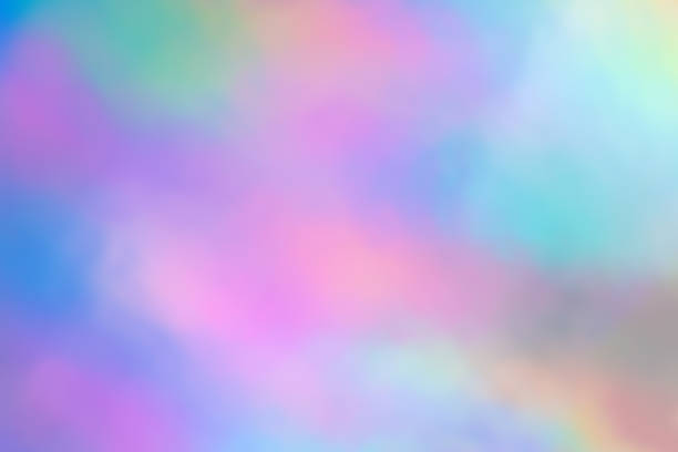 istock Blurry abstract iridescent holographic foil background. 1147871598