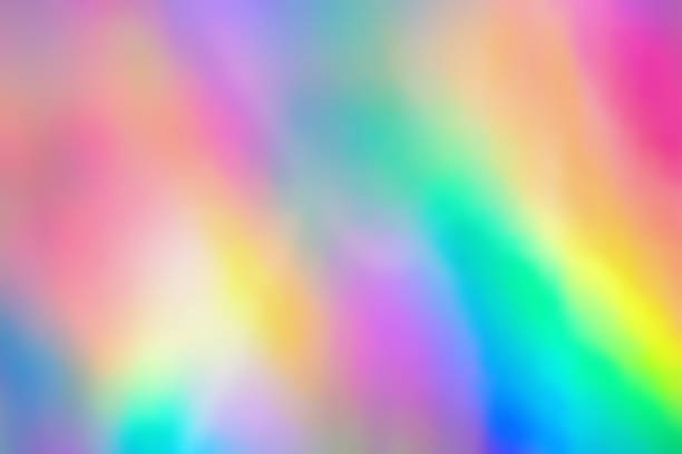 istock Blurry abstract iridescent holographic foil background. 1147871630