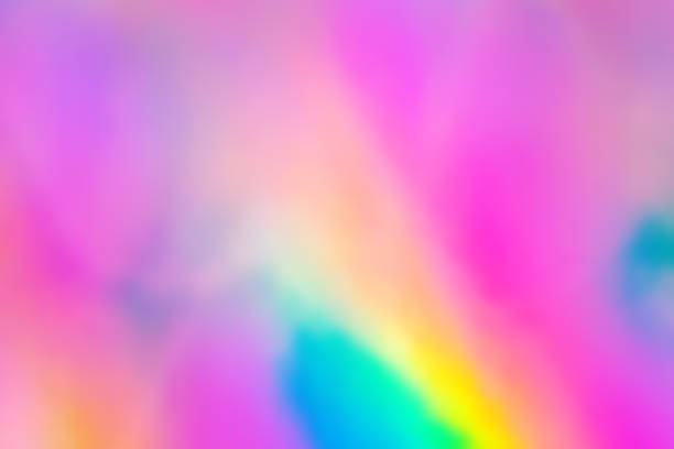 istock Blurry abstract iridescent holographic foil background. 1147871636