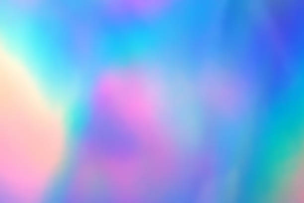 istock Blurry abstract iridescent holographic foil background. 1147871638