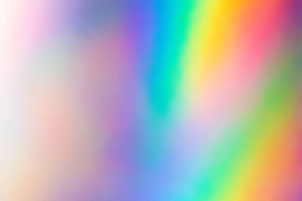 istock Blurry abstract iridescent holographic foil background. 1147871655