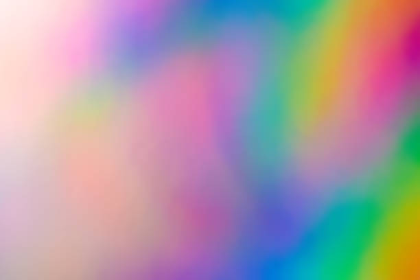 istock Blurry abstract iridescent holographic foil background. 1147871660