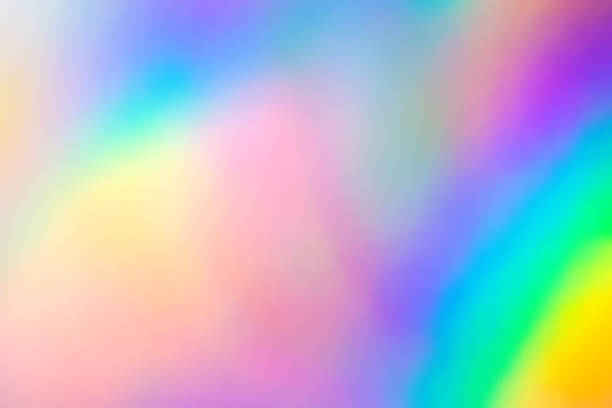 istock Blurry abstract iridescent holographic foil background. 1147871674