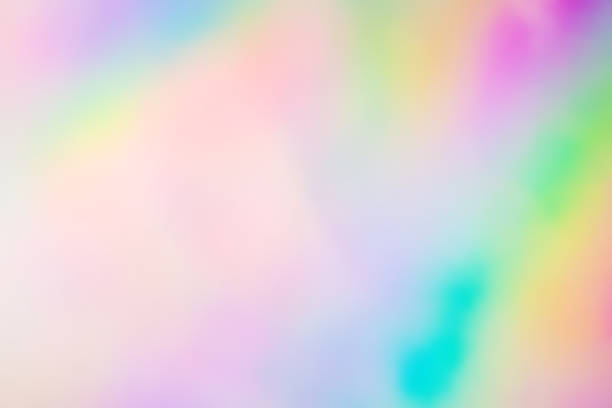 istock Blurry abstract iridescent holographic foil background. 1147871684