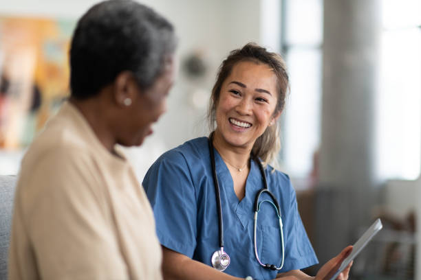 istock Doctor and patient having a conversation 1147874178