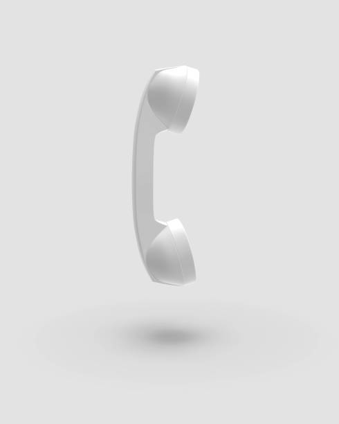istock Telephone Handset Gray Color 3D Rendering 1147875840
