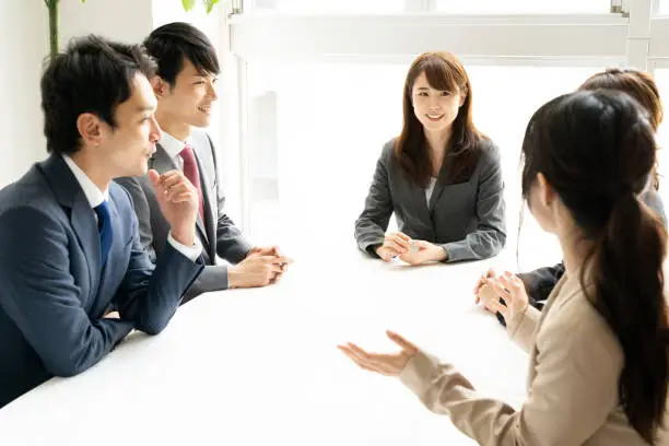 Photo of asian businessgroup meeting in office