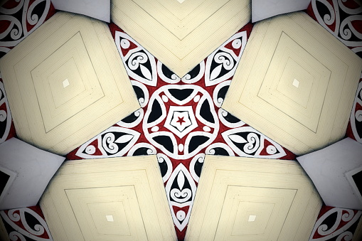 A Polynesian Styled Mandala influenced by Maori Architecture.