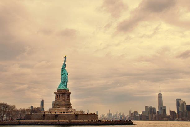istock Statue of Liberty with Manhattan Sky 1147882685